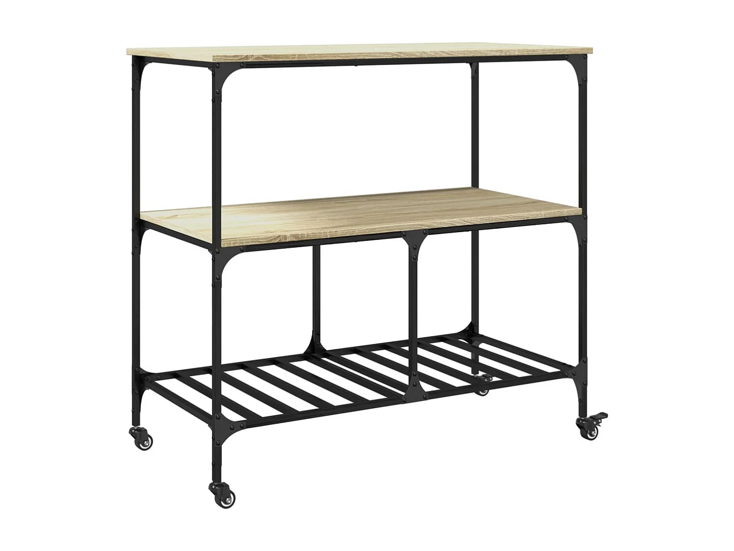 Carrinho cozinha 100x50x95 cm deriv. madeira carvalho sonoma