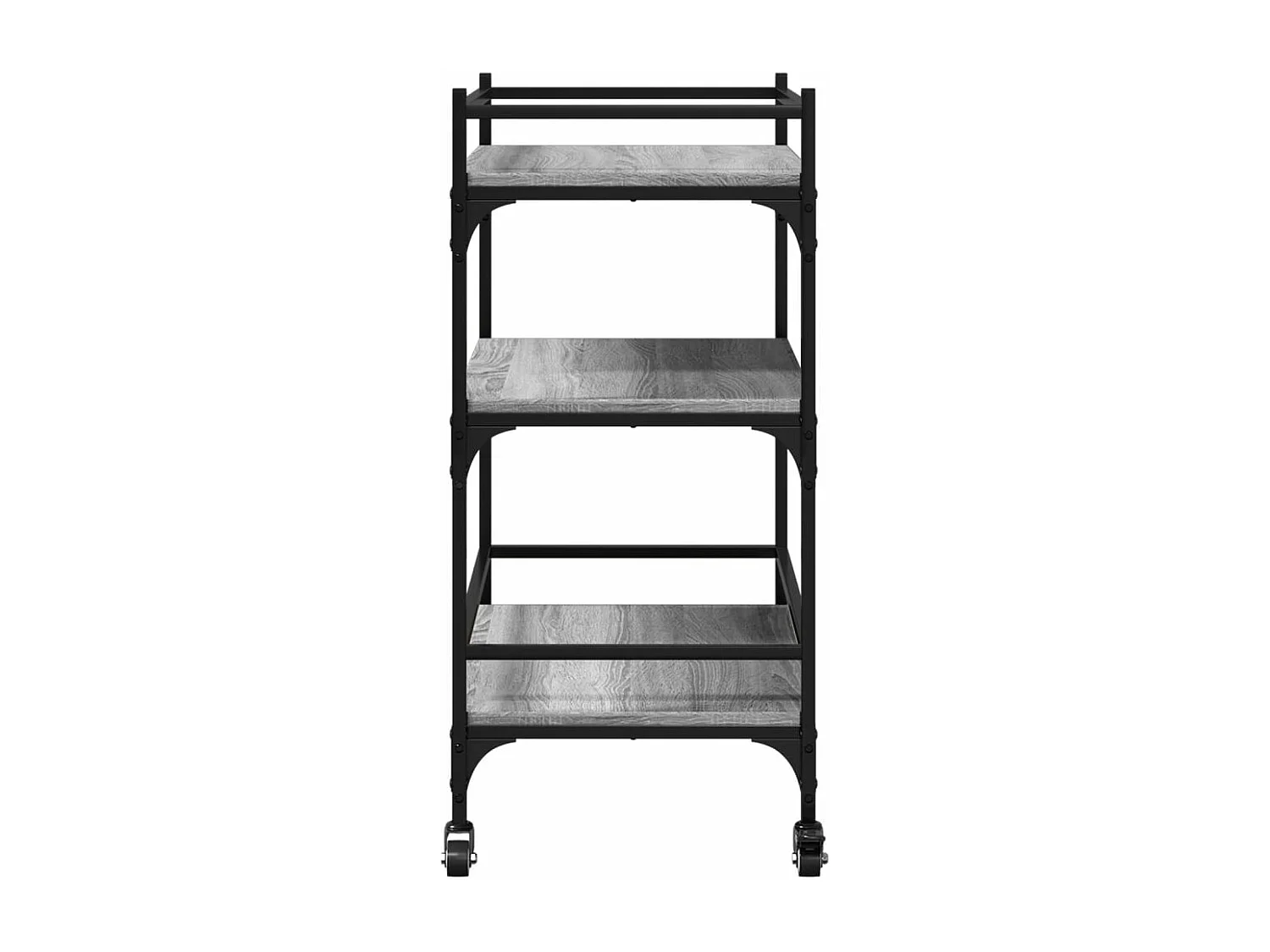 Carrito de cocina madera ingeniería gris Sonoma 65x40x86,5 cm