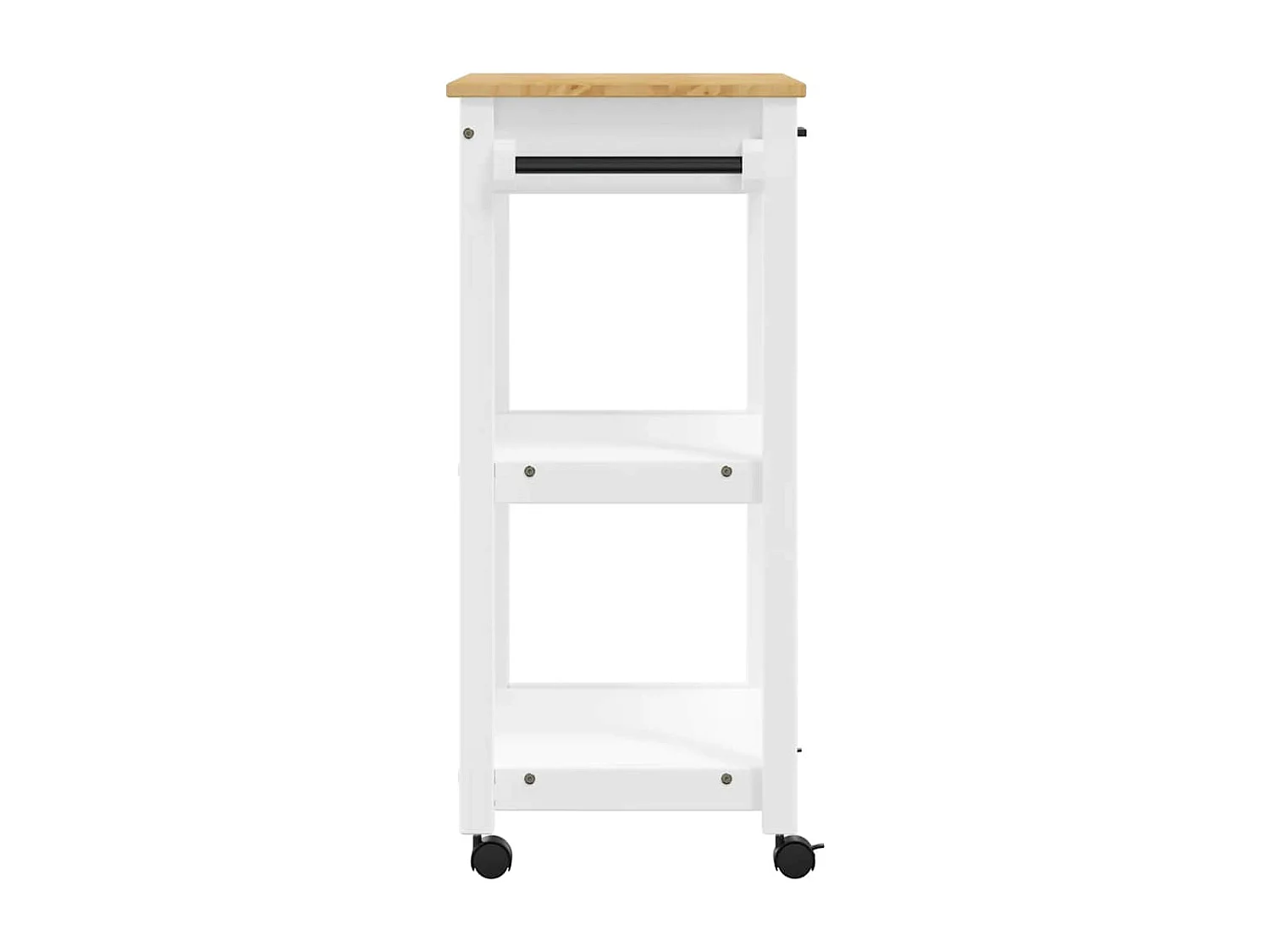 Carrello da Cucina MONZA 60x40x88,5 cm in Legno Massello di Pino