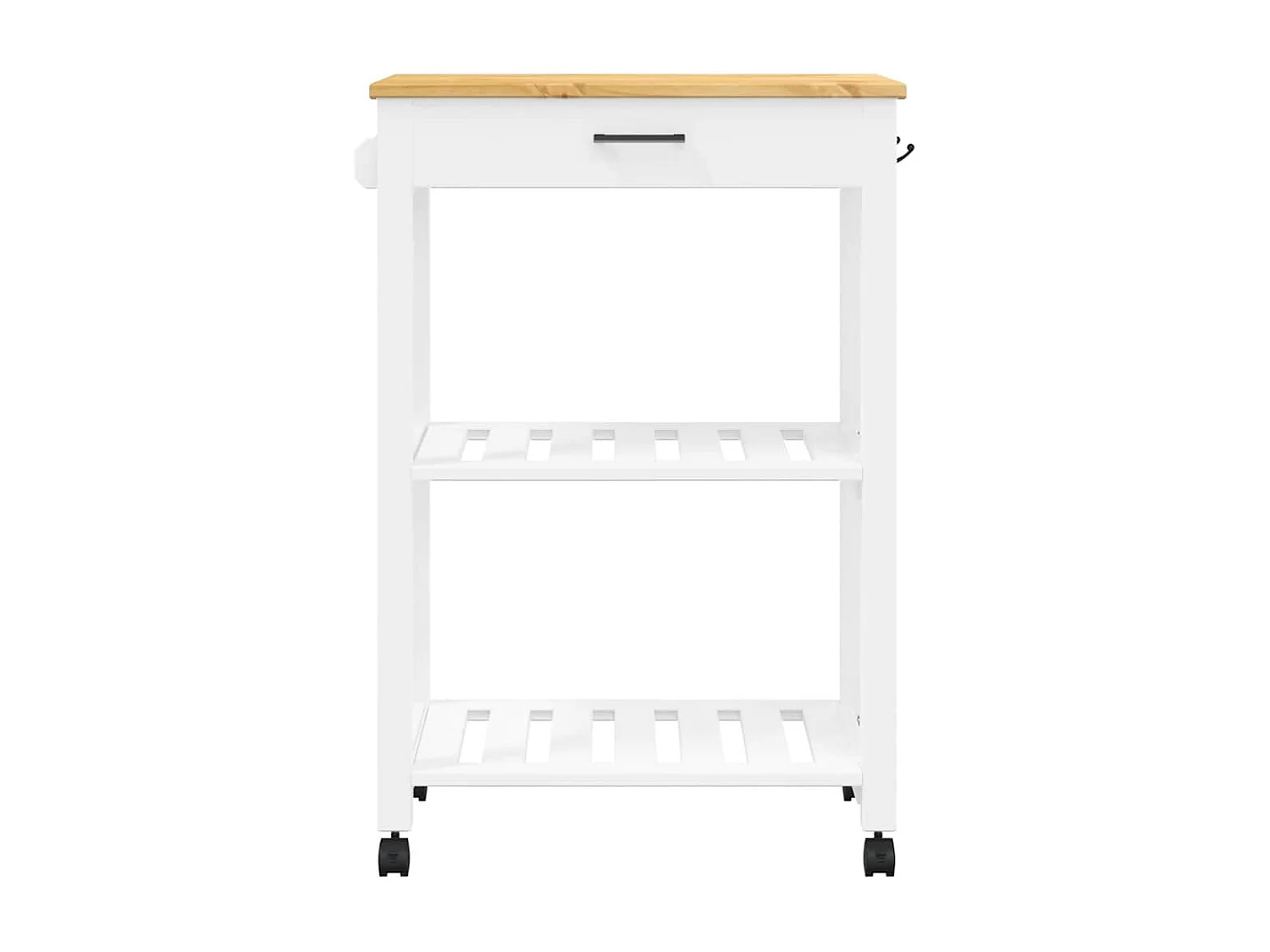 Chariot de cuisine MONZA 60x40x88,5 cm bois massif de pin