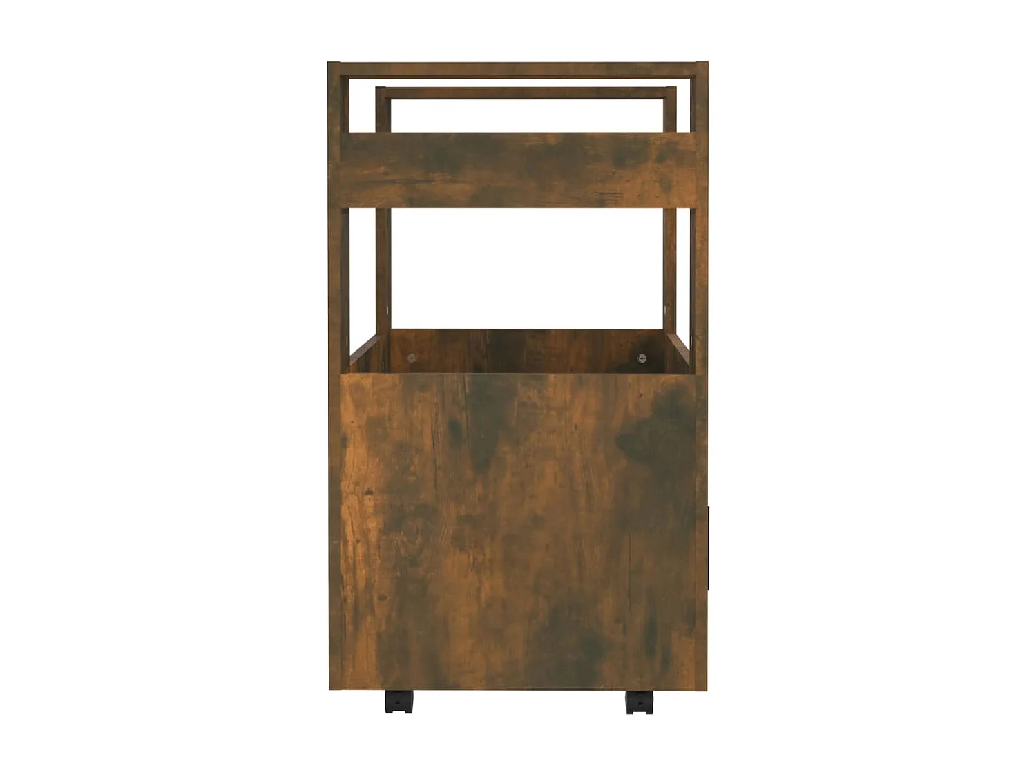 Chariot de cuisine Chêne fumé 60x45x80 cm Bois d'ingénierie