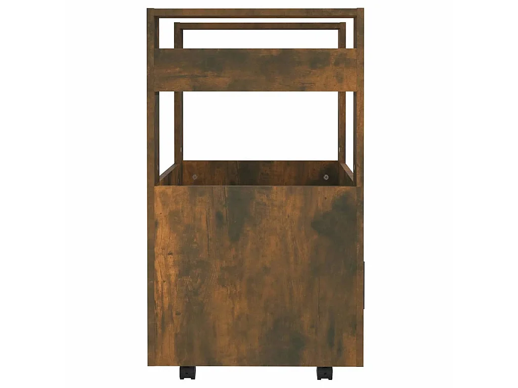 Küchenwagen Räuchereiche 60x45x80 cm Holzwerkstoff