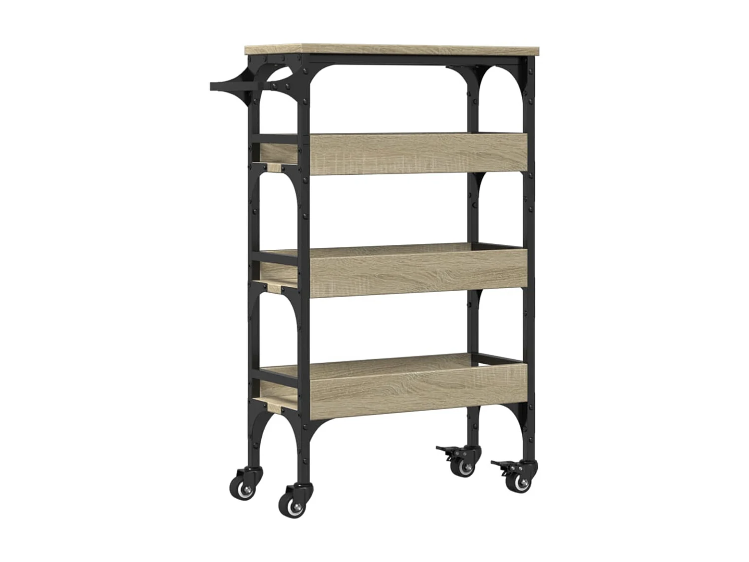 Küchenwagen Sonoma-Eiche 53x20x76 cm Holzwerkstoff