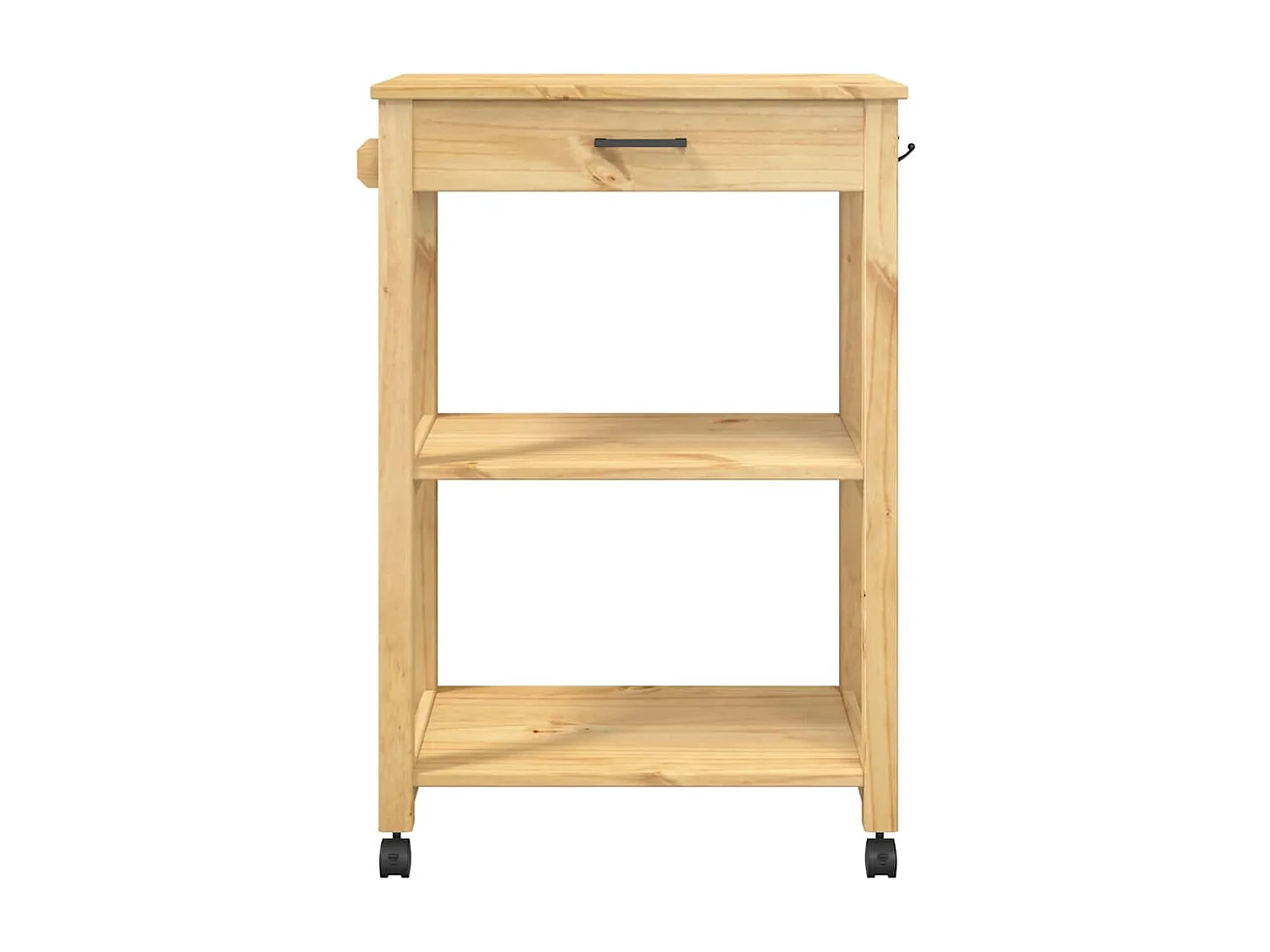 Carrello da Cucina MONZA 60x40x88,5 cm in Legno Massello di Pino