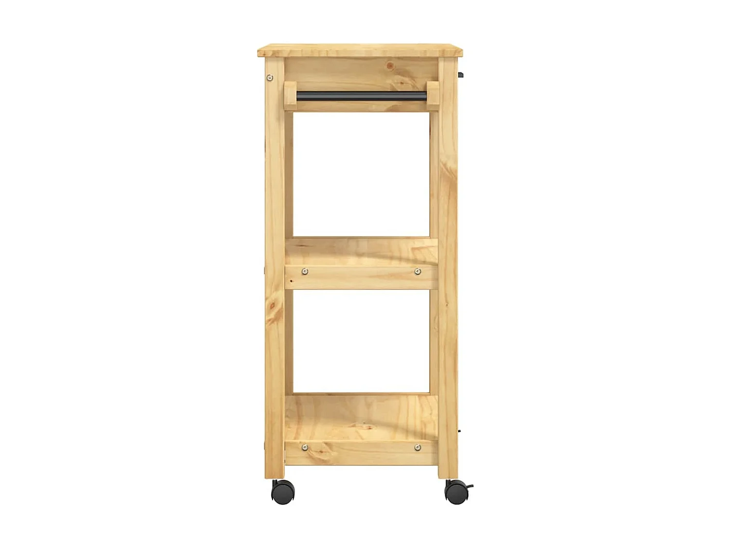 Carrello da Cucina MONZA 60x40x88,5 cm in Legno Massello di Pino