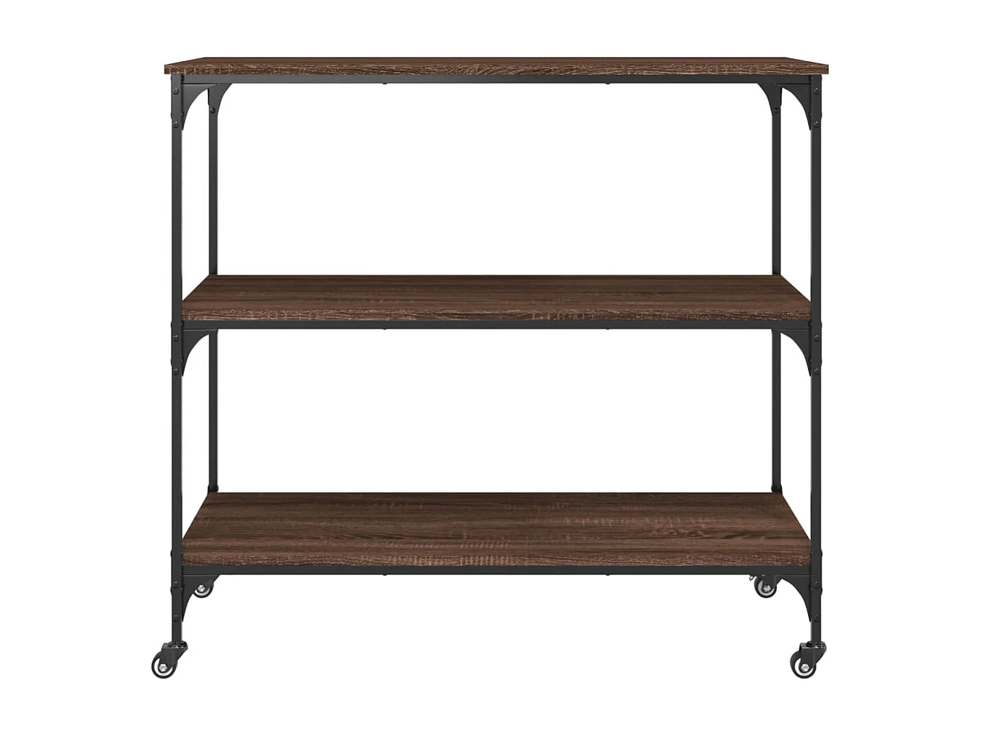 Keukentrolley 102x50x95 cm bewerkt hout bruin eikenkleurig