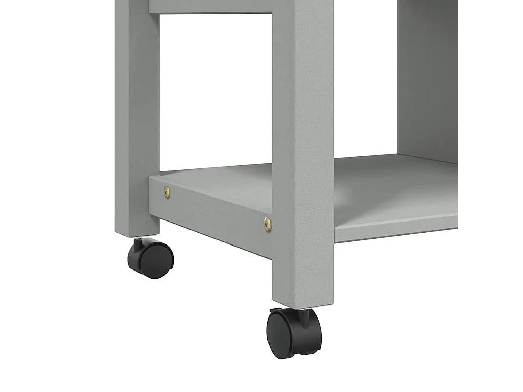 Chariot de cuisine MONZA 84x40x88,5 cm gris bois massif de pin