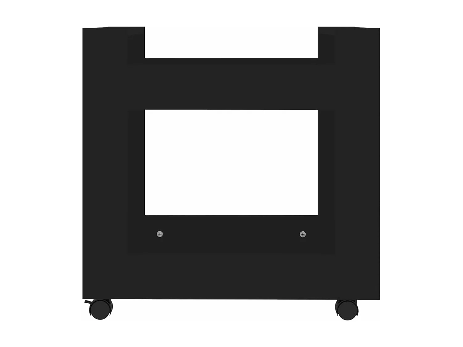 Trólei de secretária 60x45x60 cm derivados de madeira preto