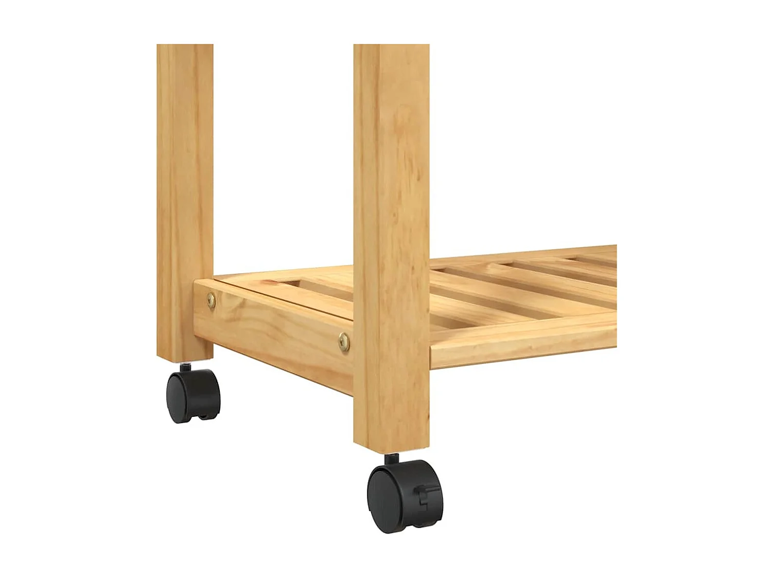 Chariot de cuisine MONZA 60x40x88,5 cm bois massif de pin