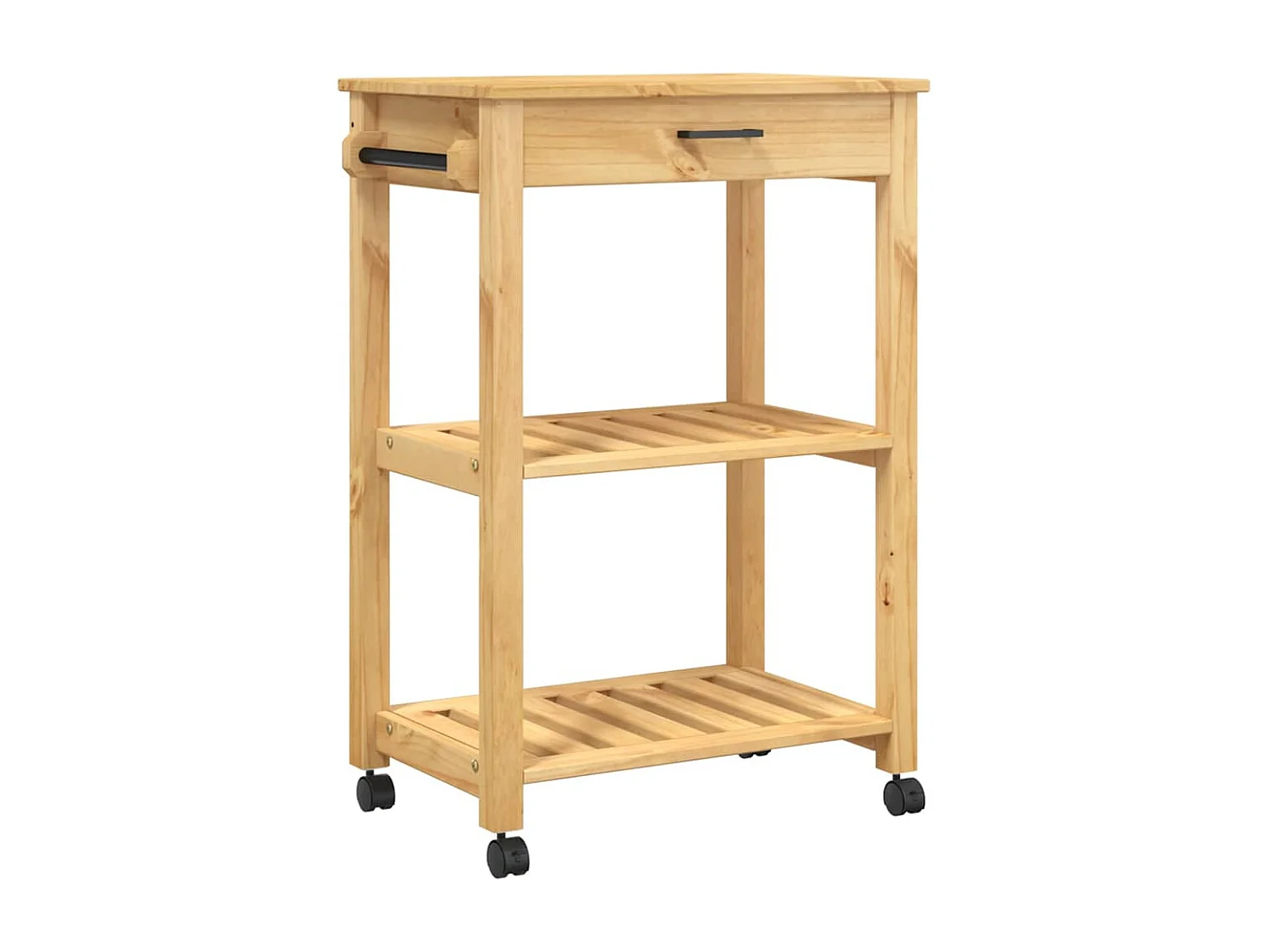Chariot de cuisine MONZA 60x40x88,5 cm bois massif de pin