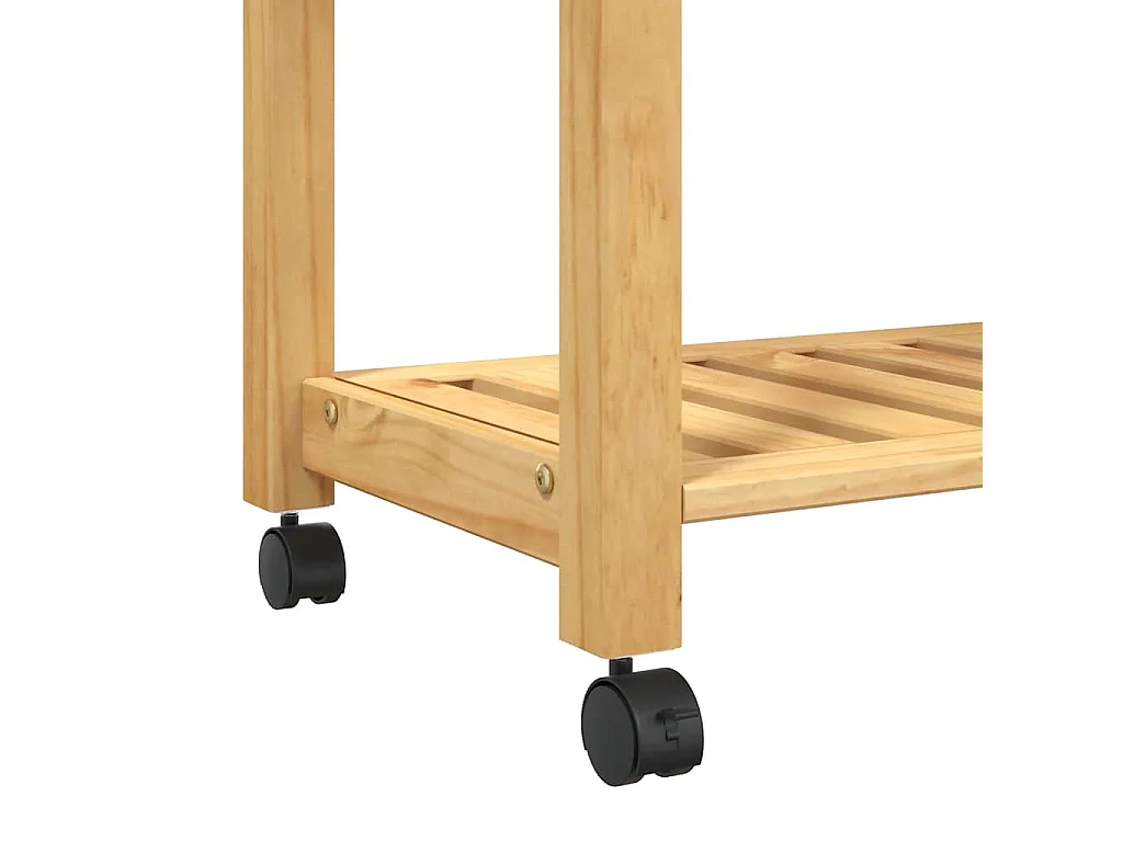 Chariot de cuisine MONZA 60x40x88,5 cm bois massif de pin