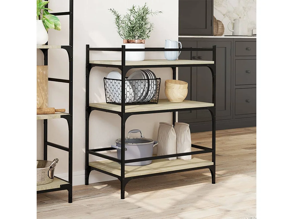 Küchenwagen Sonoma-Eiche 65x40x86,5 cm Holzwerkstoff