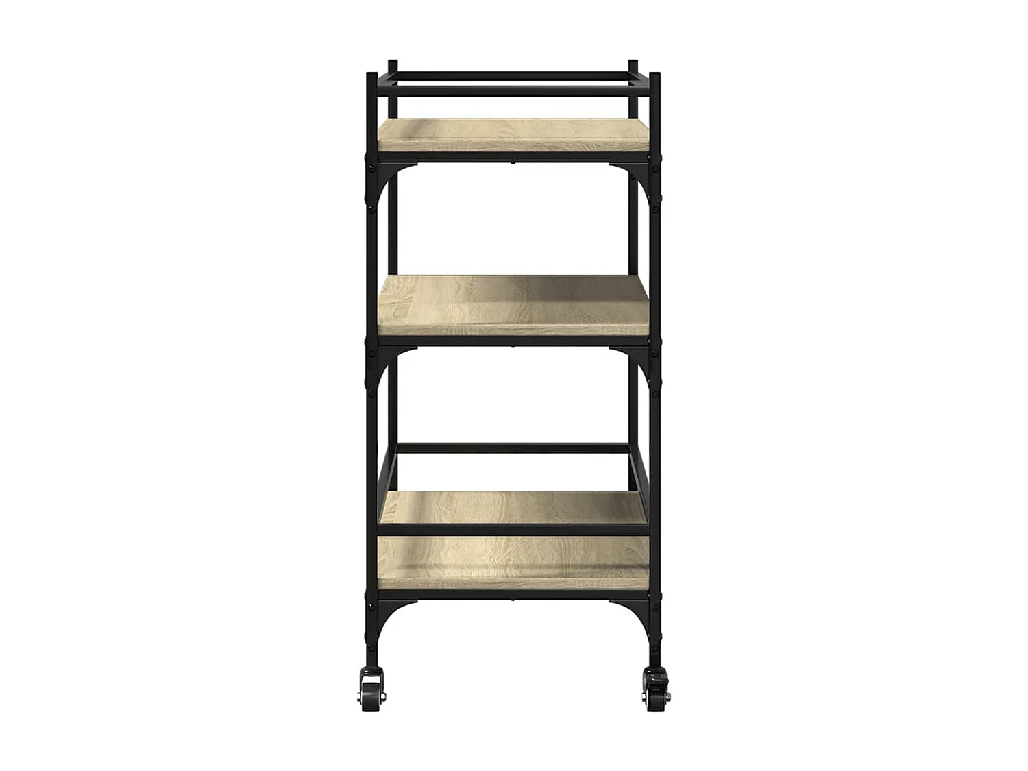 Chariot de cuisine chêne sonoma 65x40x86,5 cm bois d'ingénierie