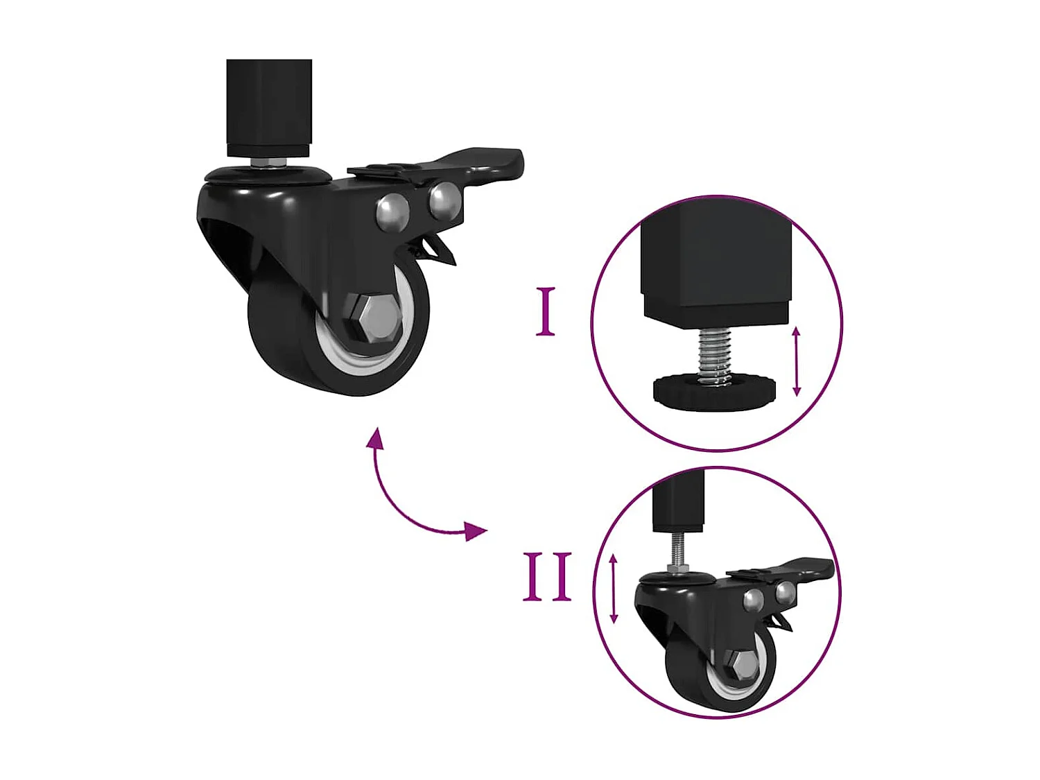 Chariot de cuisine chêne sonoma 65x40x86,5 cm bois d'ingénierie