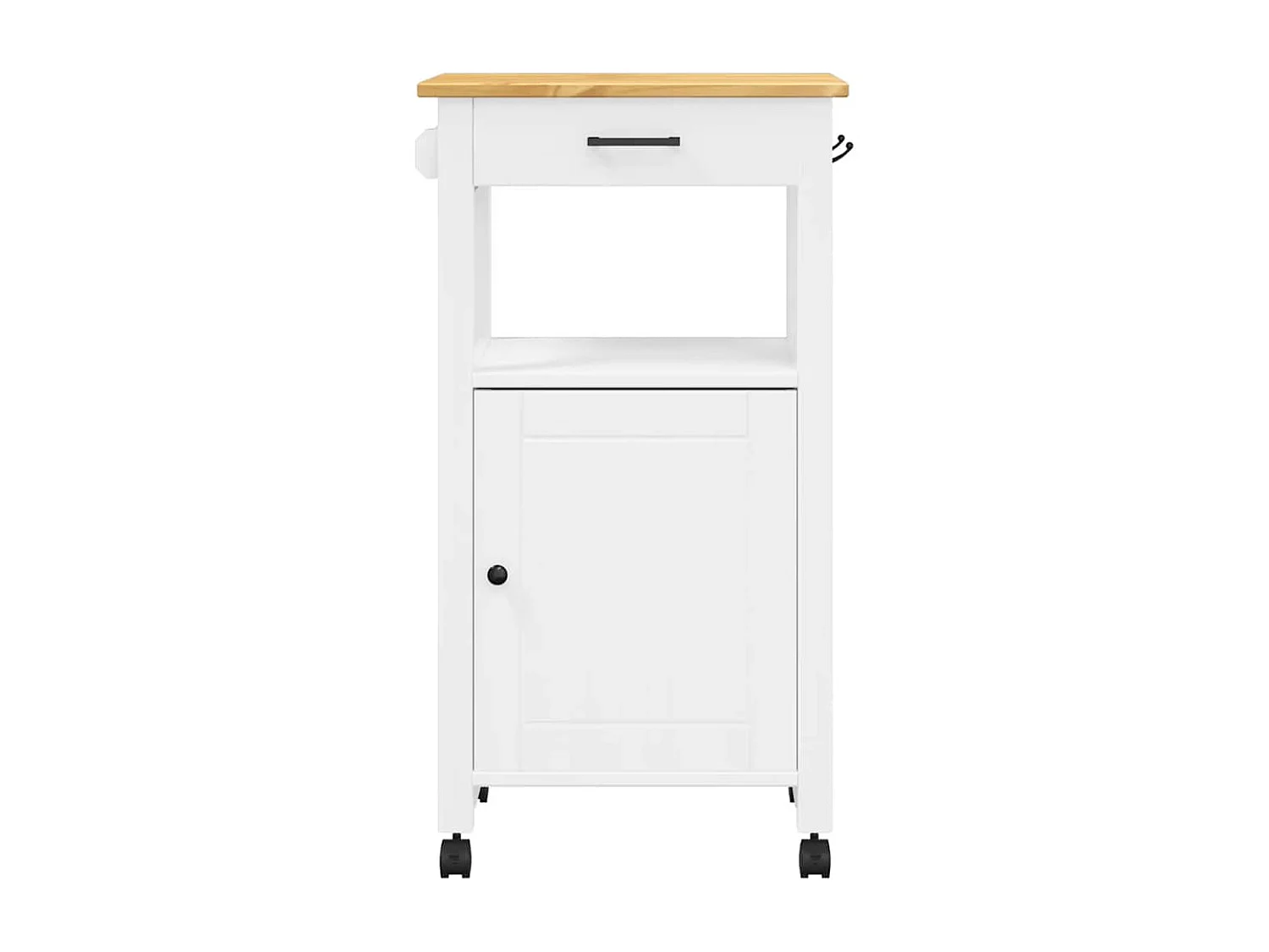 Chariot de cuisine MONZA 48x40x88,5 cm bois massif de pin