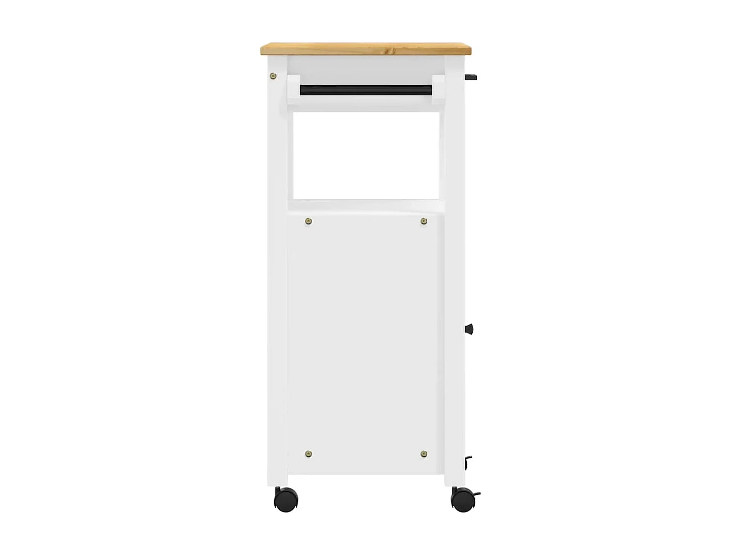 Chariot de cuisine MONZA 48x40x88,5 cm bois massif de pin