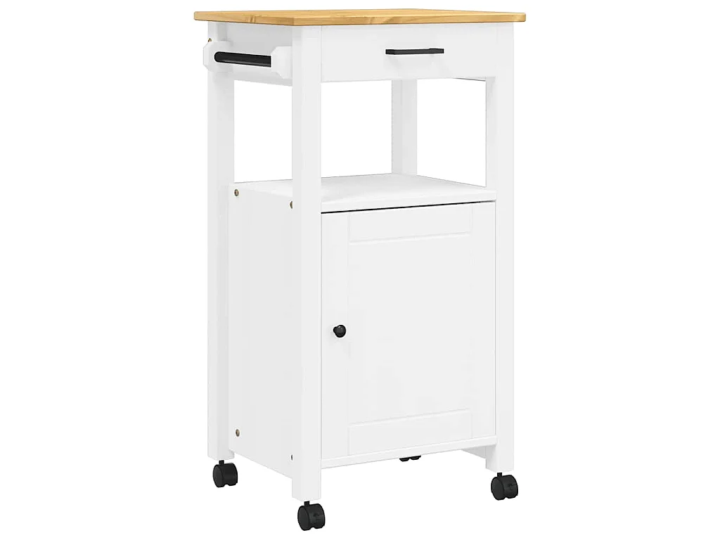 Küchenwagen MONZA 48x40x88,5 cm Massivholz Kiefer