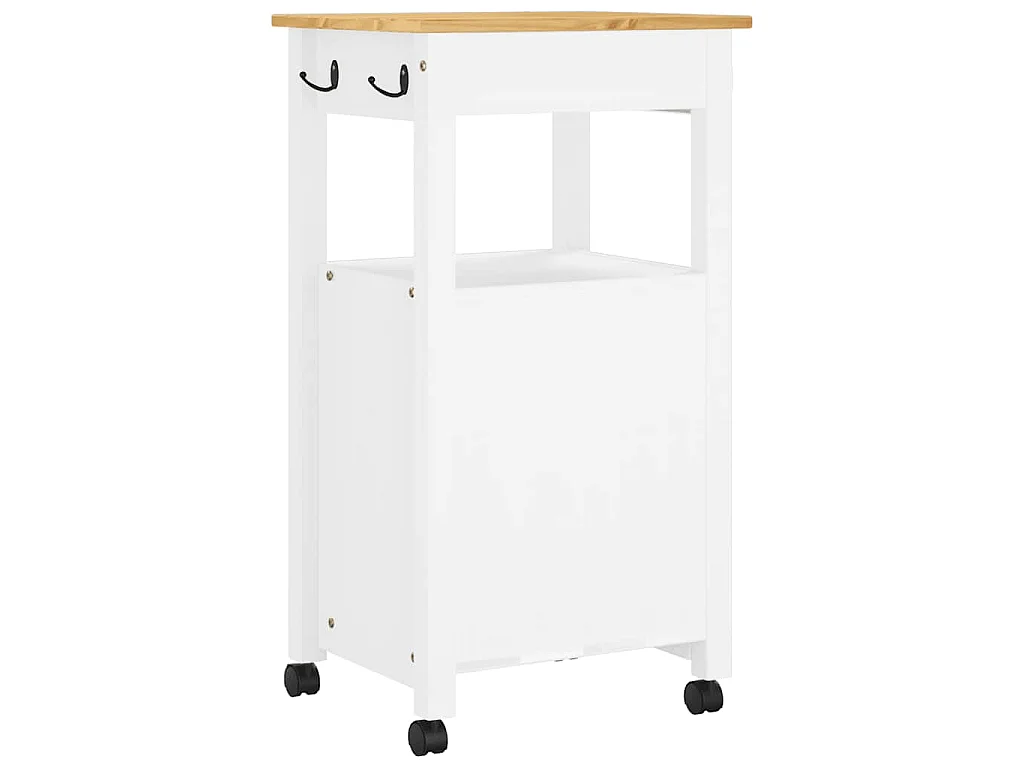 Küchenwagen MONZA 48x40x88,5 cm Massivholz Kiefer