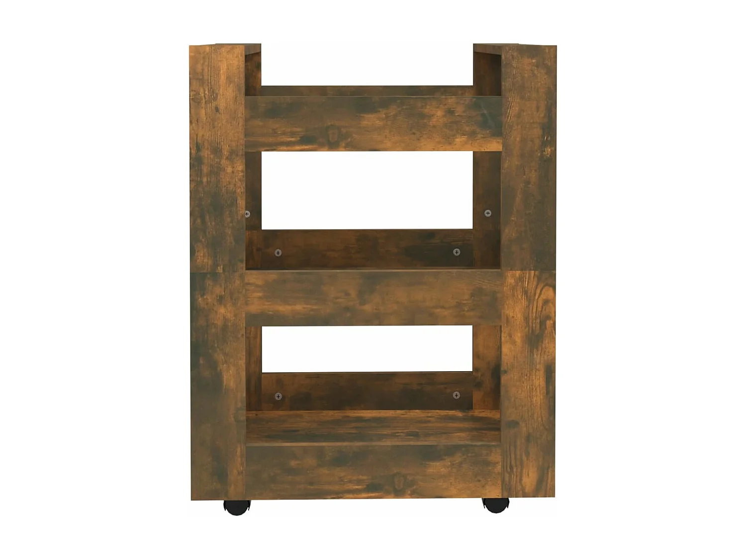 Chariot de cuisine Chêne fumé 60x45x80 cm Bois d'ingénierie