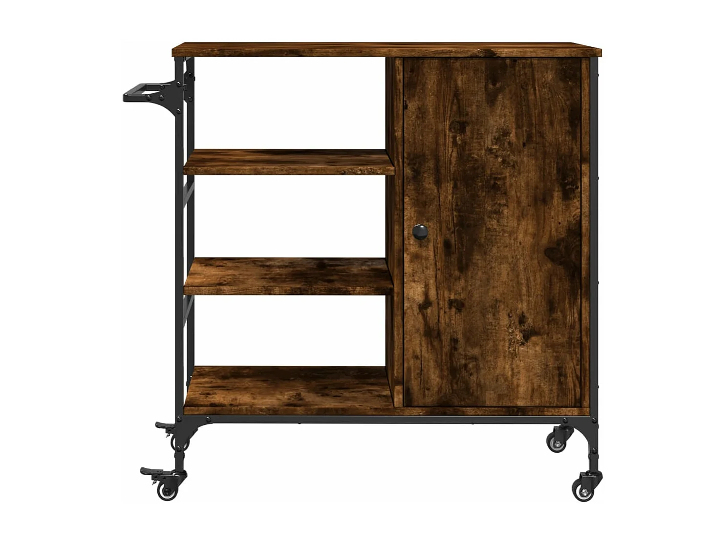 Küchenwagen Räuchereiche 87,5x38,5x84,5 cm Holzwerkstoff