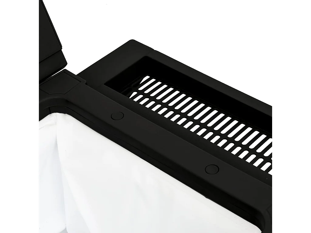 3-in-1 Servierwagen Schwarz Polypropylen