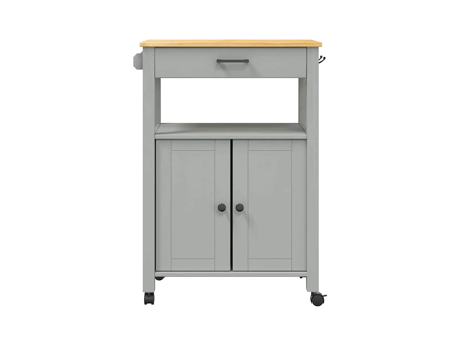 Chariot de cuisine MONZA 60x40x88,5 cm bois massif de pin