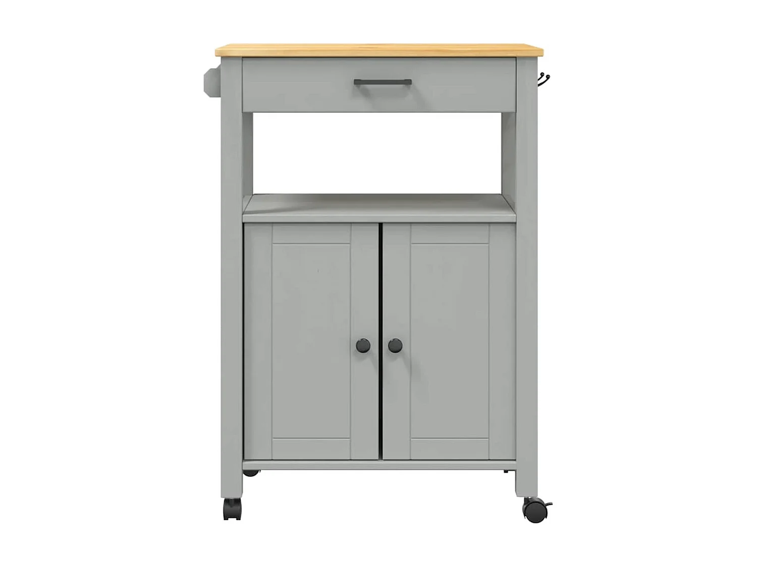 Chariot de cuisine MONZA 60x40x88,5 cm bois massif de pin