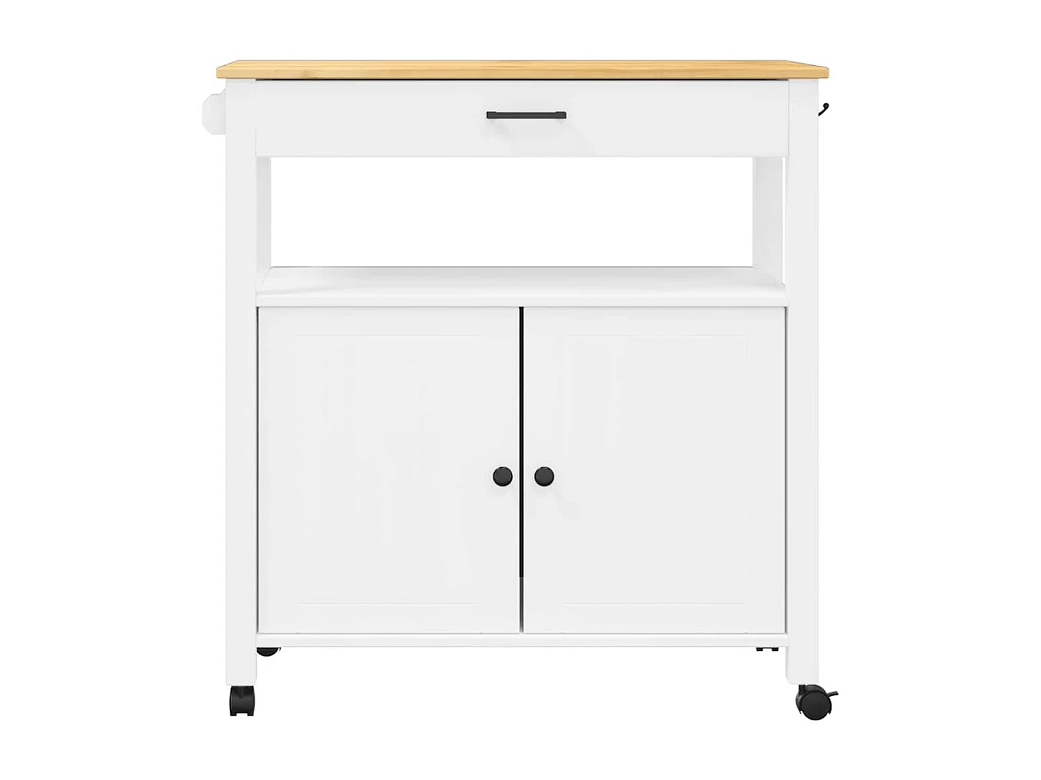 Chariot de cuisine MONZA 84x40x88,5 cm bois massif de pin