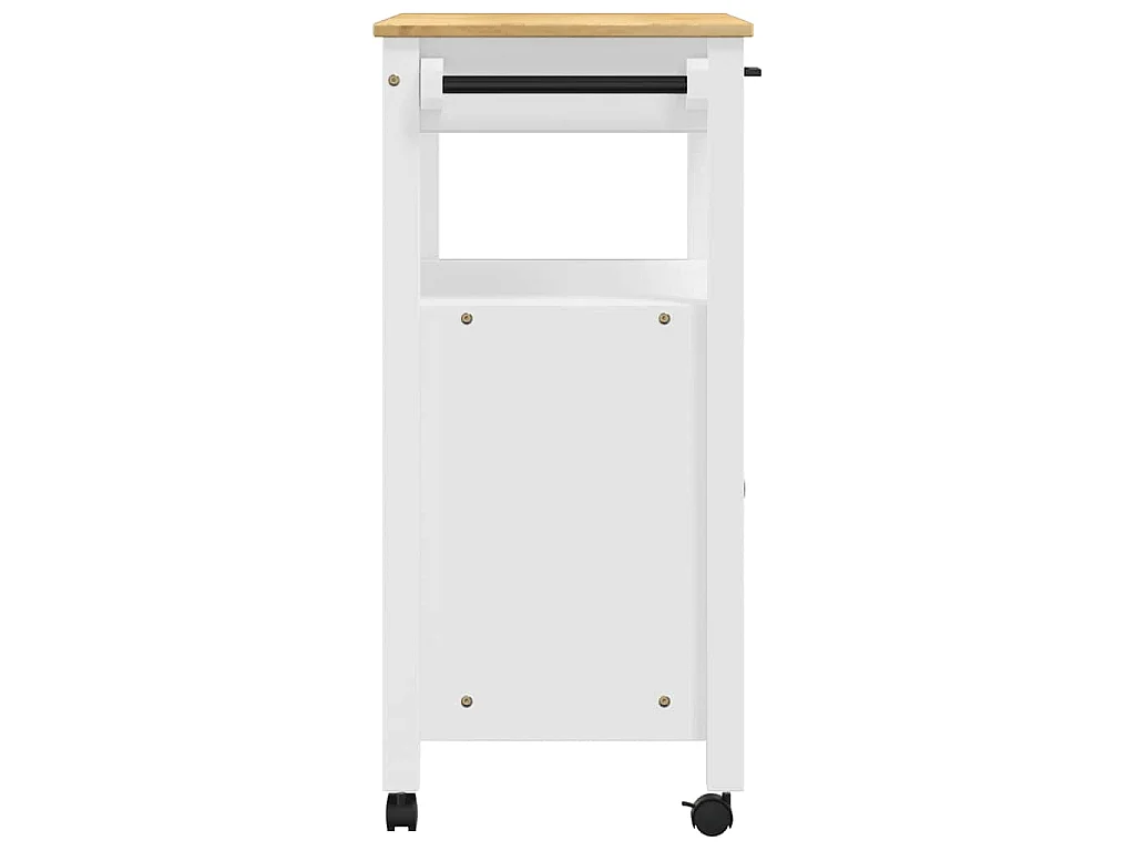 Chariot de cuisine MONZA 84x40x88,5 cm bois massif de pin