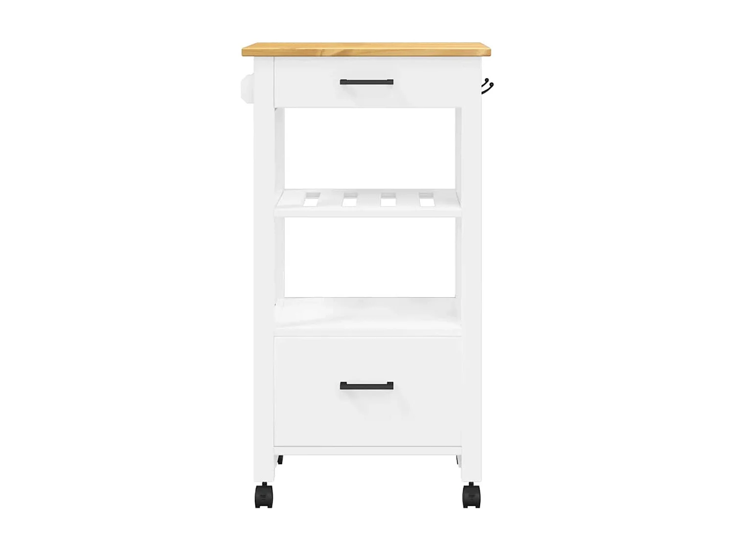 Carrito de cocina MONZA madera maciza de pino 48x40x88,5 cm