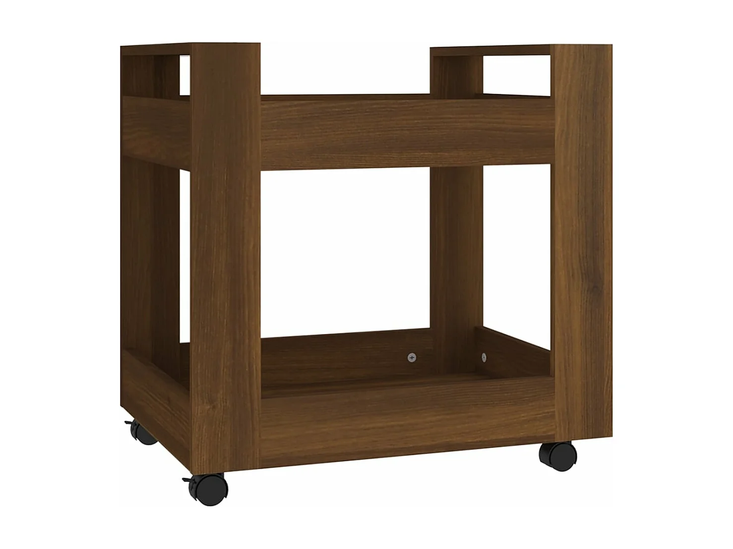 Chariot de bureau Chêne marron 60x45x60 cm Bois d'ingénierie