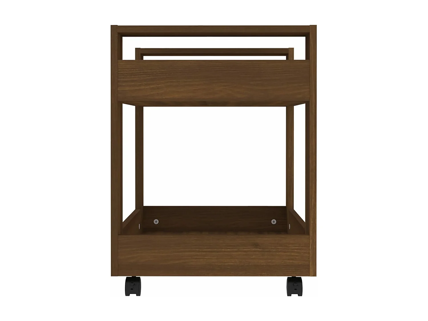 Chariot de bureau Chêne marron 60x45x60 cm Bois d'ingénierie