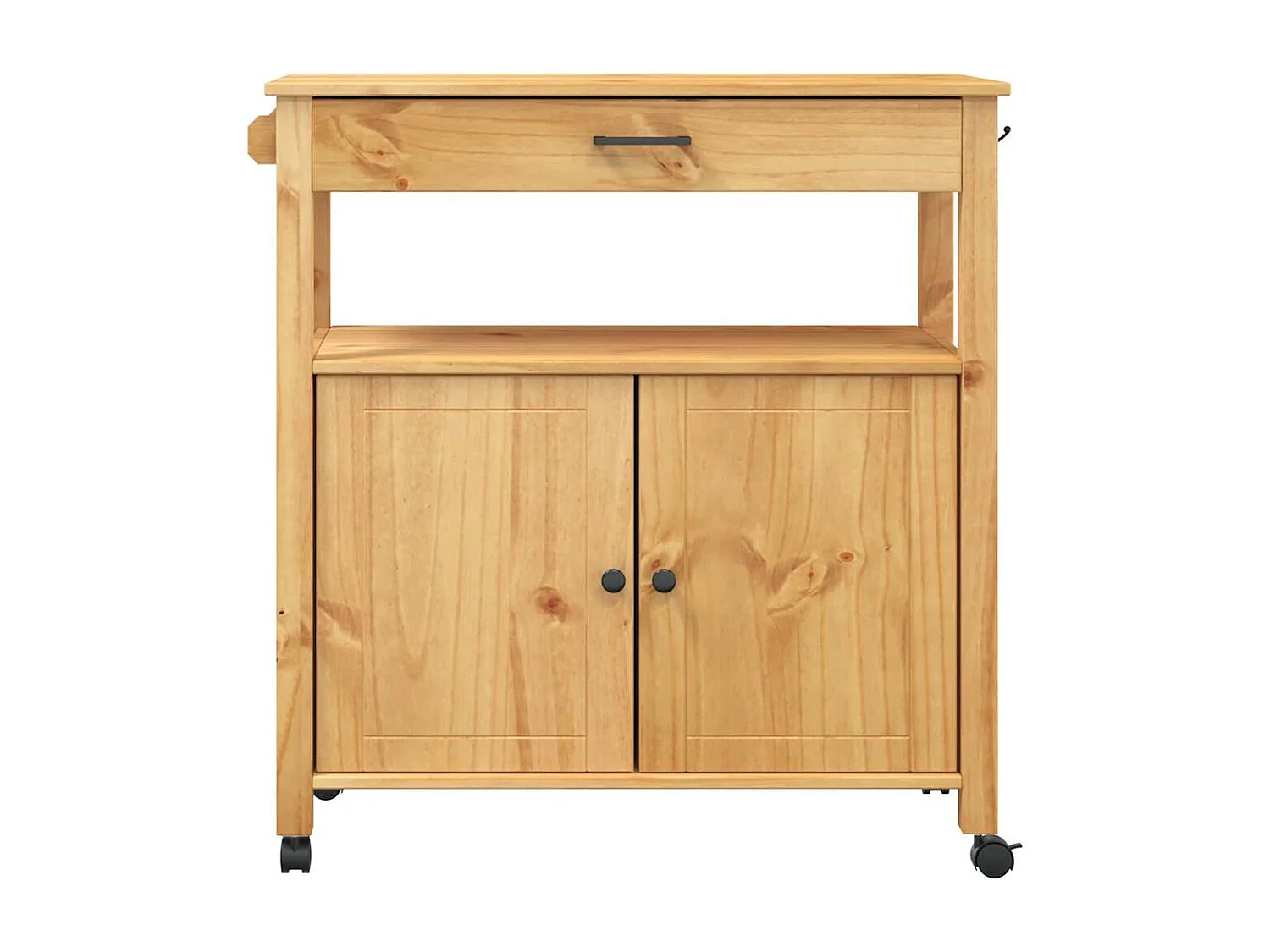 Chariot de cuisine MONZA 84x40x88,5 cm bois massif de pin