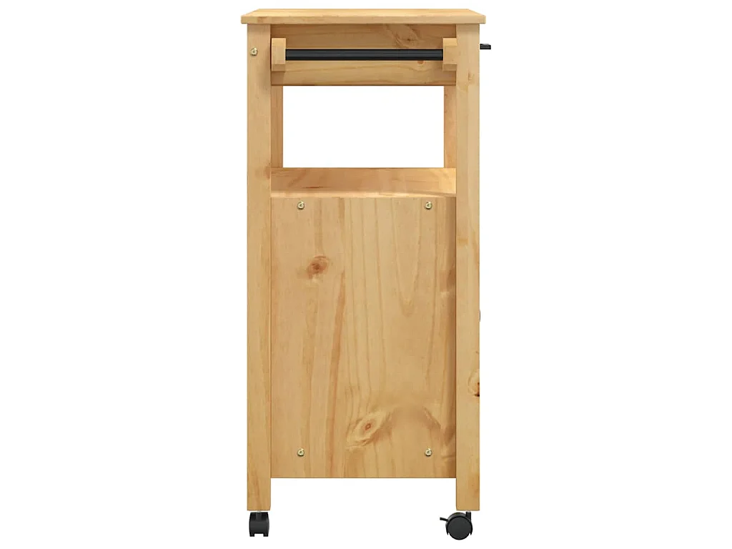 Chariot de cuisine MONZA 84x40x88,5 cm bois massif de pin