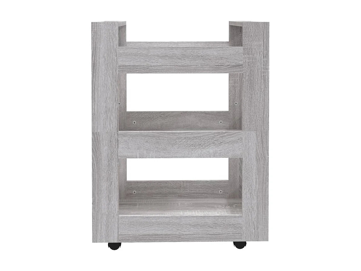 Chariot de cuisine Sonoma gris 60x45x80 cm Bois d'ingénierie