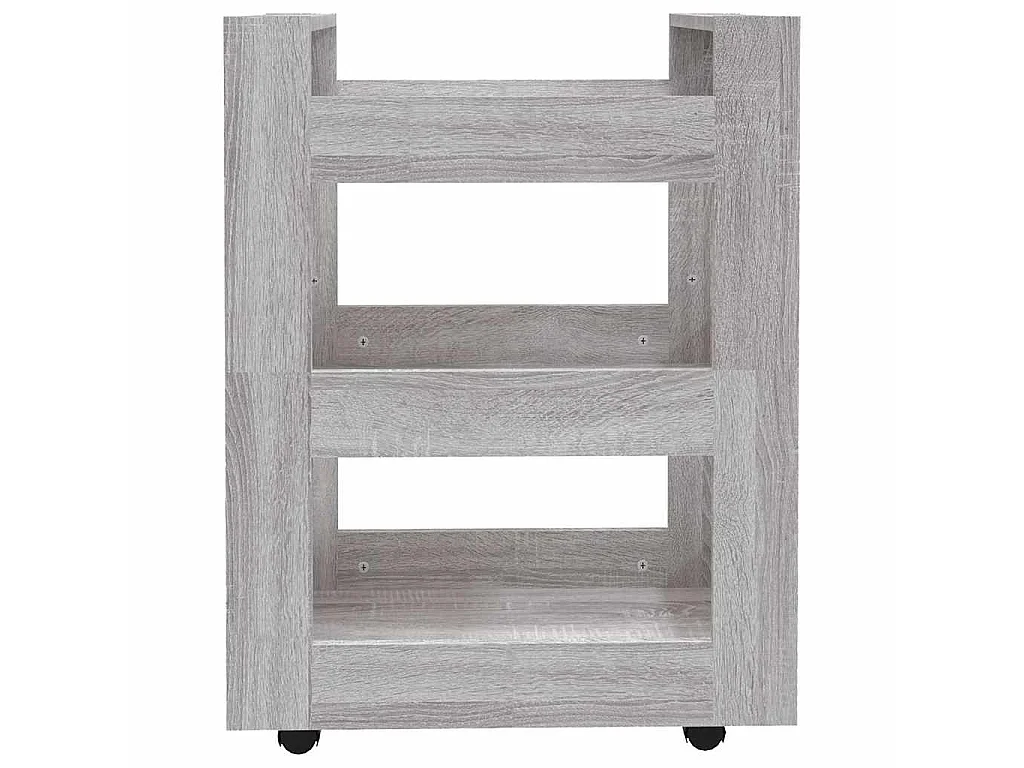 Carrinho de cozinha 60x45x80 cm derivados madeira cinza sonoma