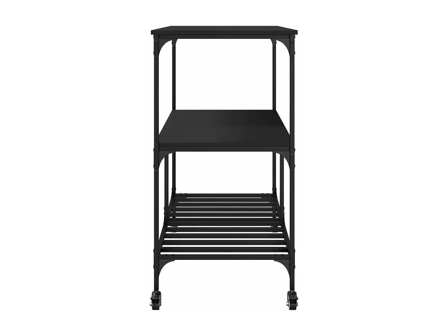 Carrinho de cozinha 100x50x95 cm derivados de madeira preto