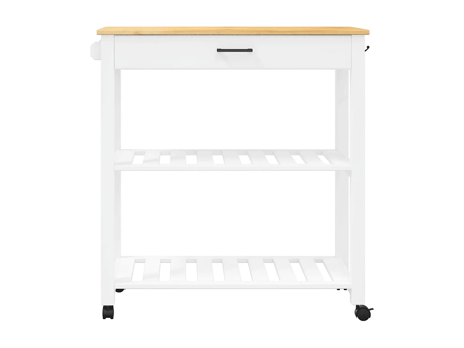 Chariot de cuisine MONZA 84x40x88,5 cm bois massif de pin