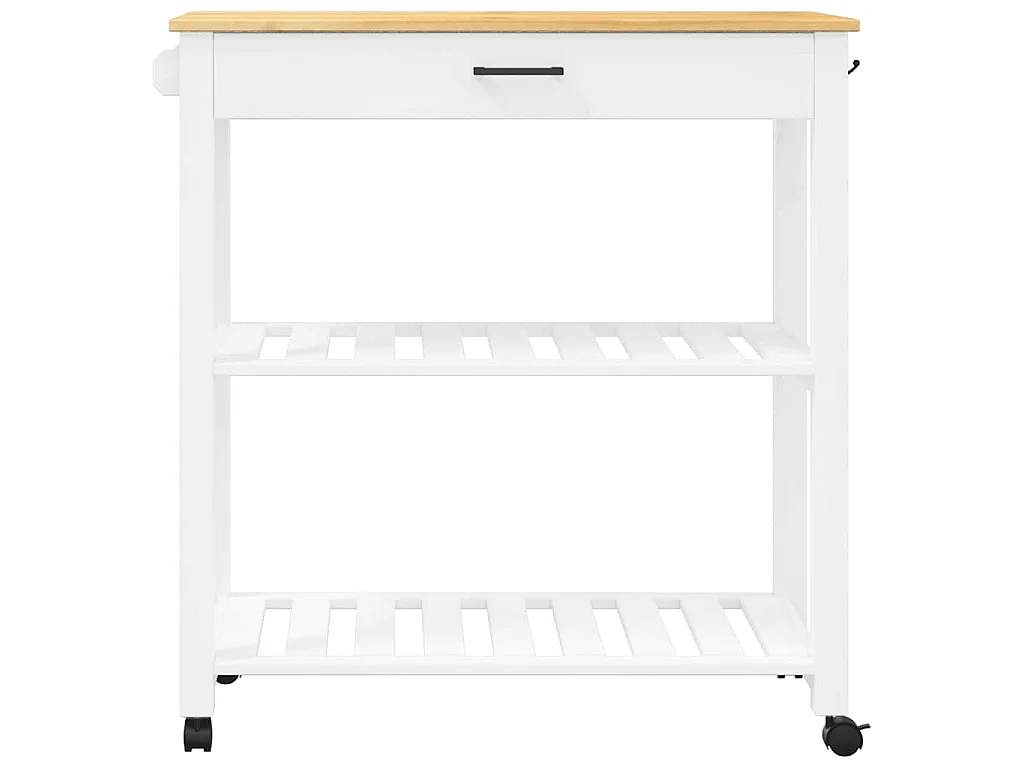 Keukentrolley MONZA 84x40x88,5 cm massief grenenhout