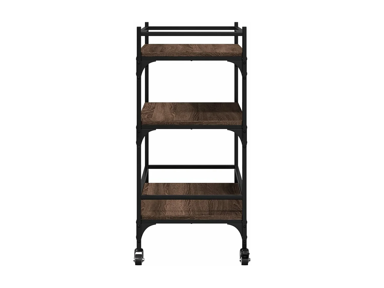 Carrello Cucina Rovere Marrone 65x40x86,5 cm Legno Multistrato