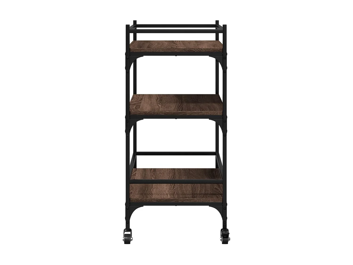 Küchenwagen Braun Eichen-Optik 65x40x86,5 cm Holzwerkstoff