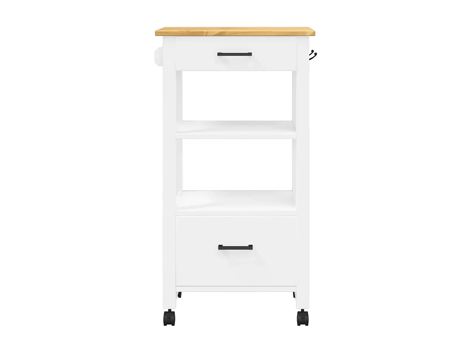 Chariot de cuisine MONZA 48x40x88,5 cm bois massif de pin