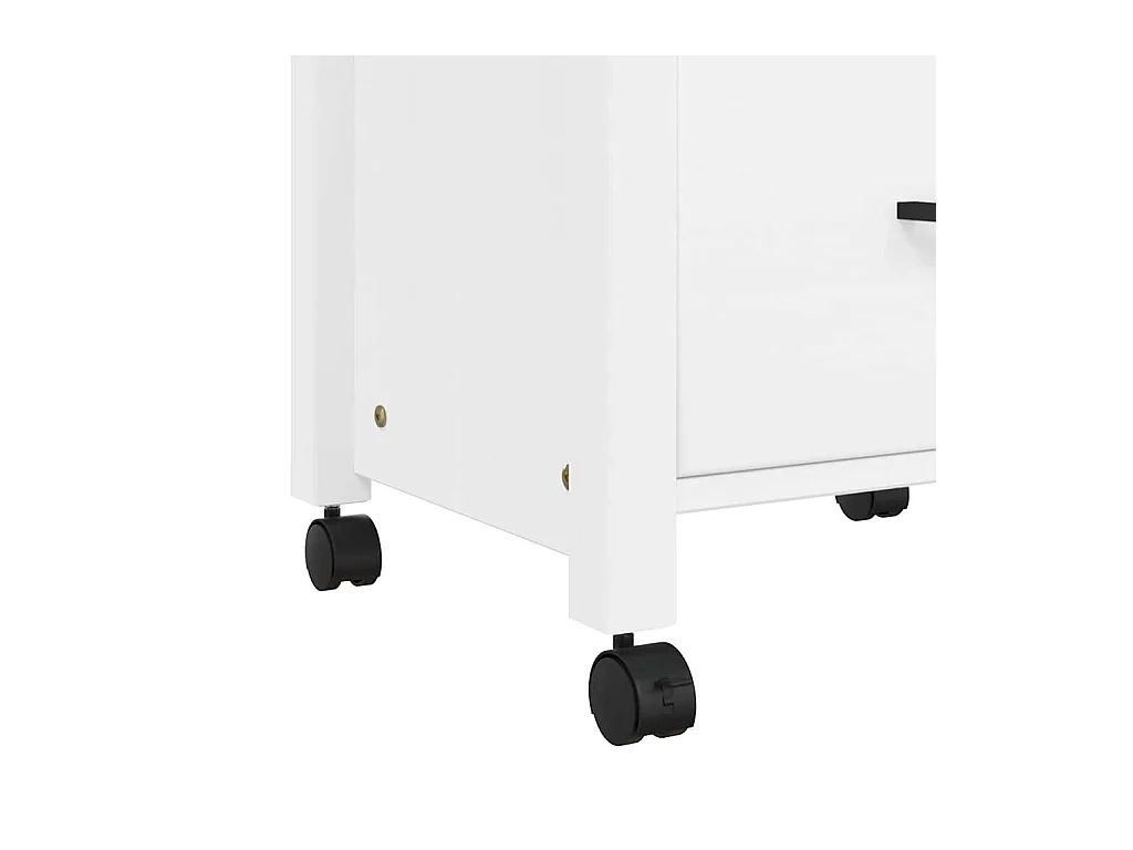 Chariot de cuisine MONZA 48x40x88,5 cm bois massif de pin