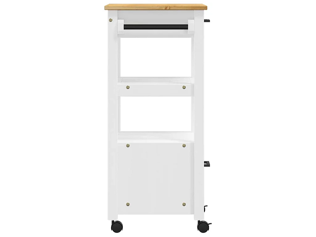 Chariot de cuisine MONZA 48x40x88,5 cm bois massif de pin