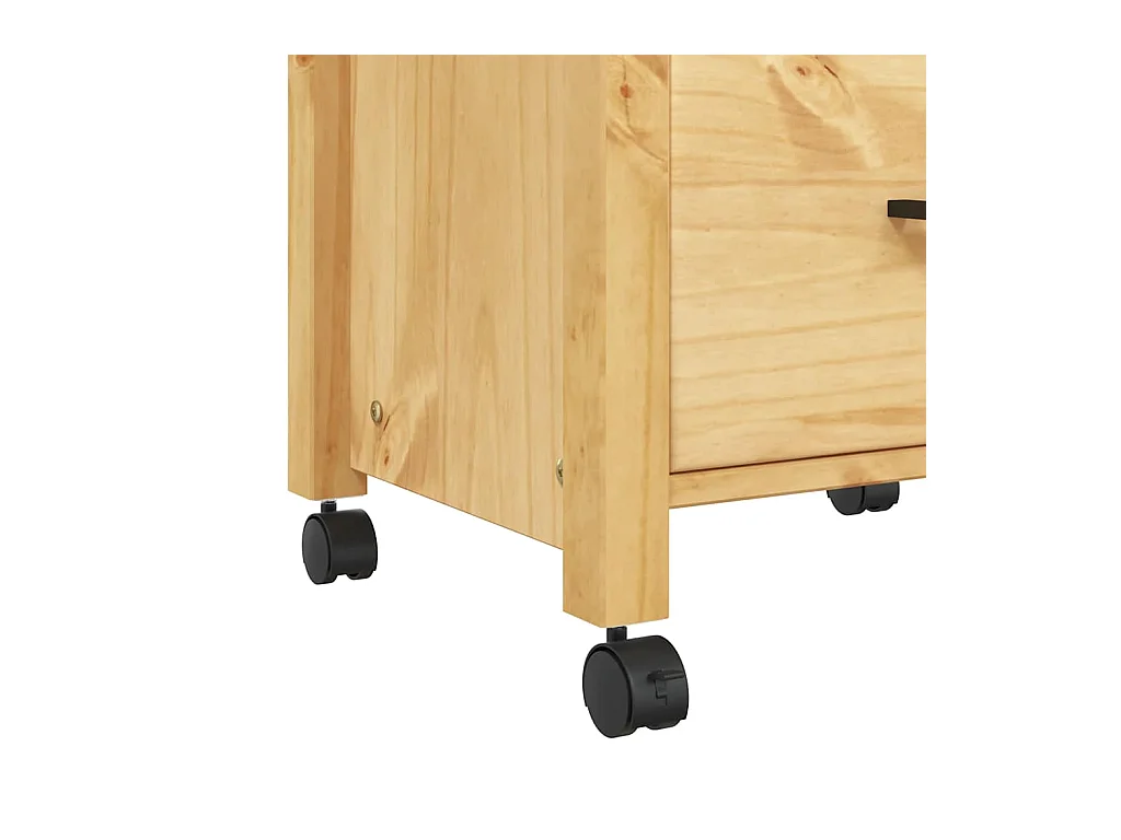 Chariot de cuisine MONZA 48x40x88,5 cm bois massif de pin