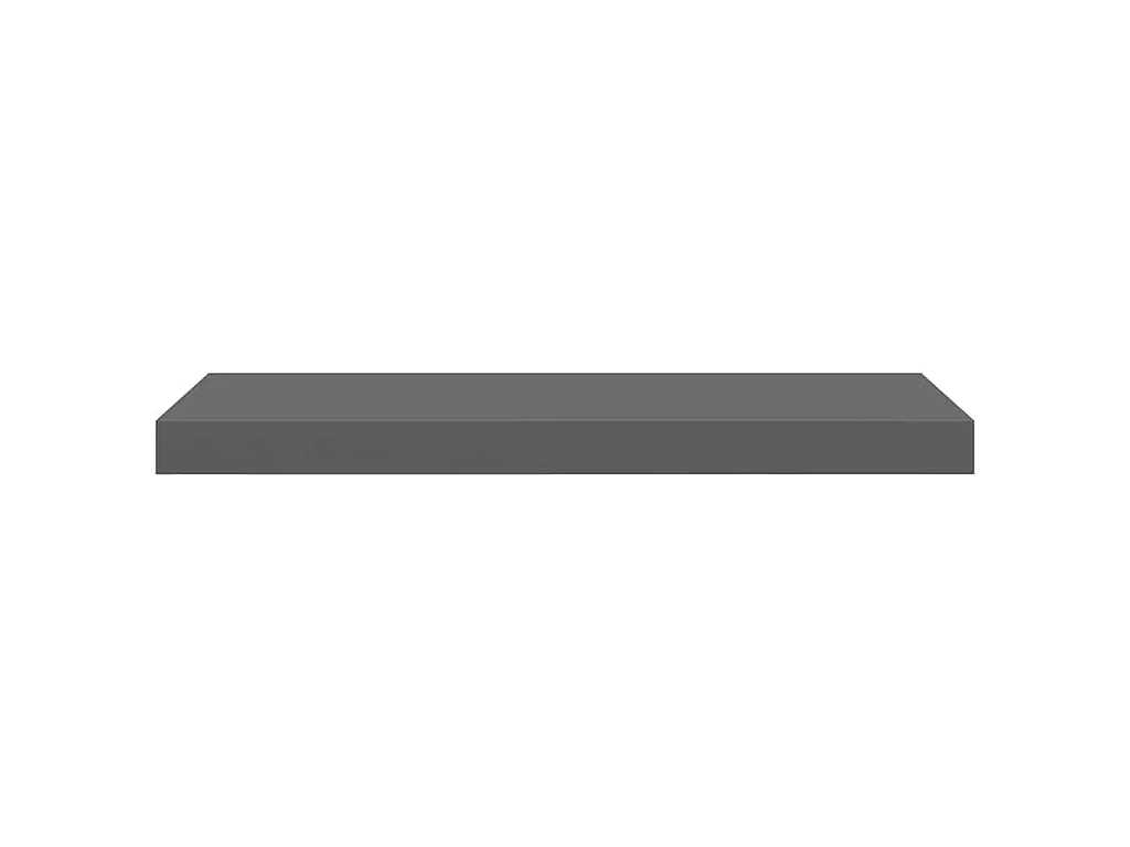 Schweberegale 4 Stk. Hochglanz-Grau 60x23,5x3,8 cm MDF