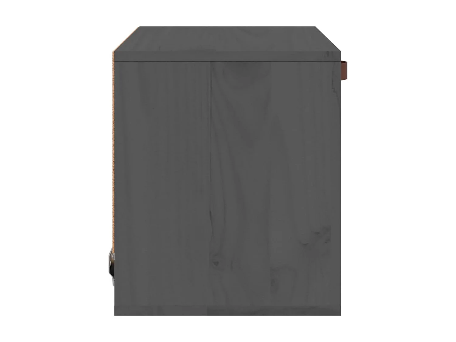 Armoire murale Gris 40x30x35 cm Bois de pin massif