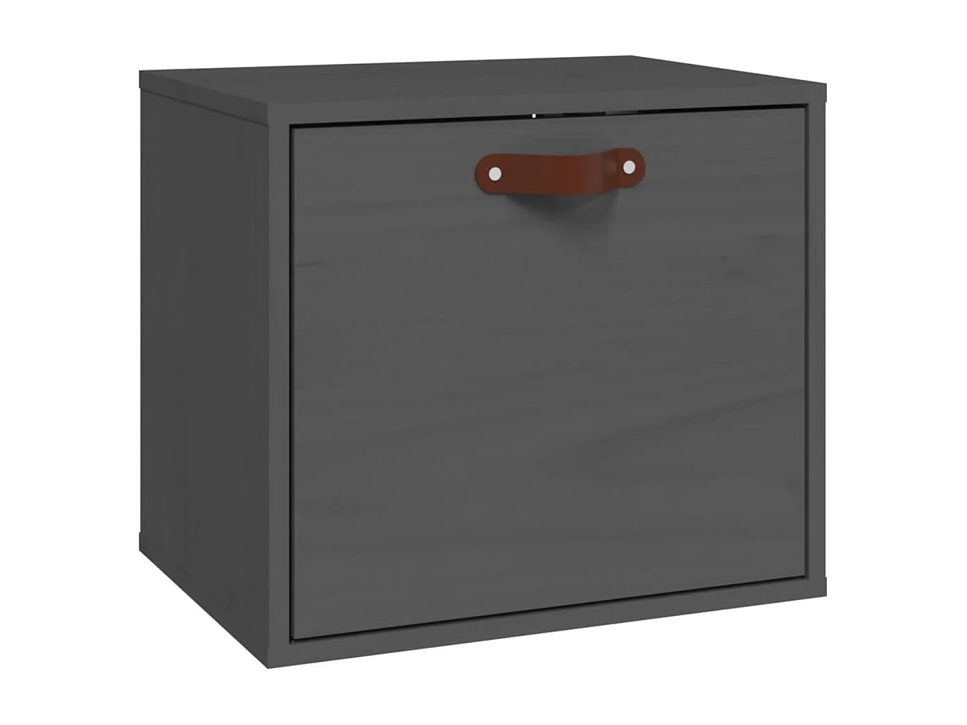 Armoire murale Gris 40x30x35 cm Bois de pin massif