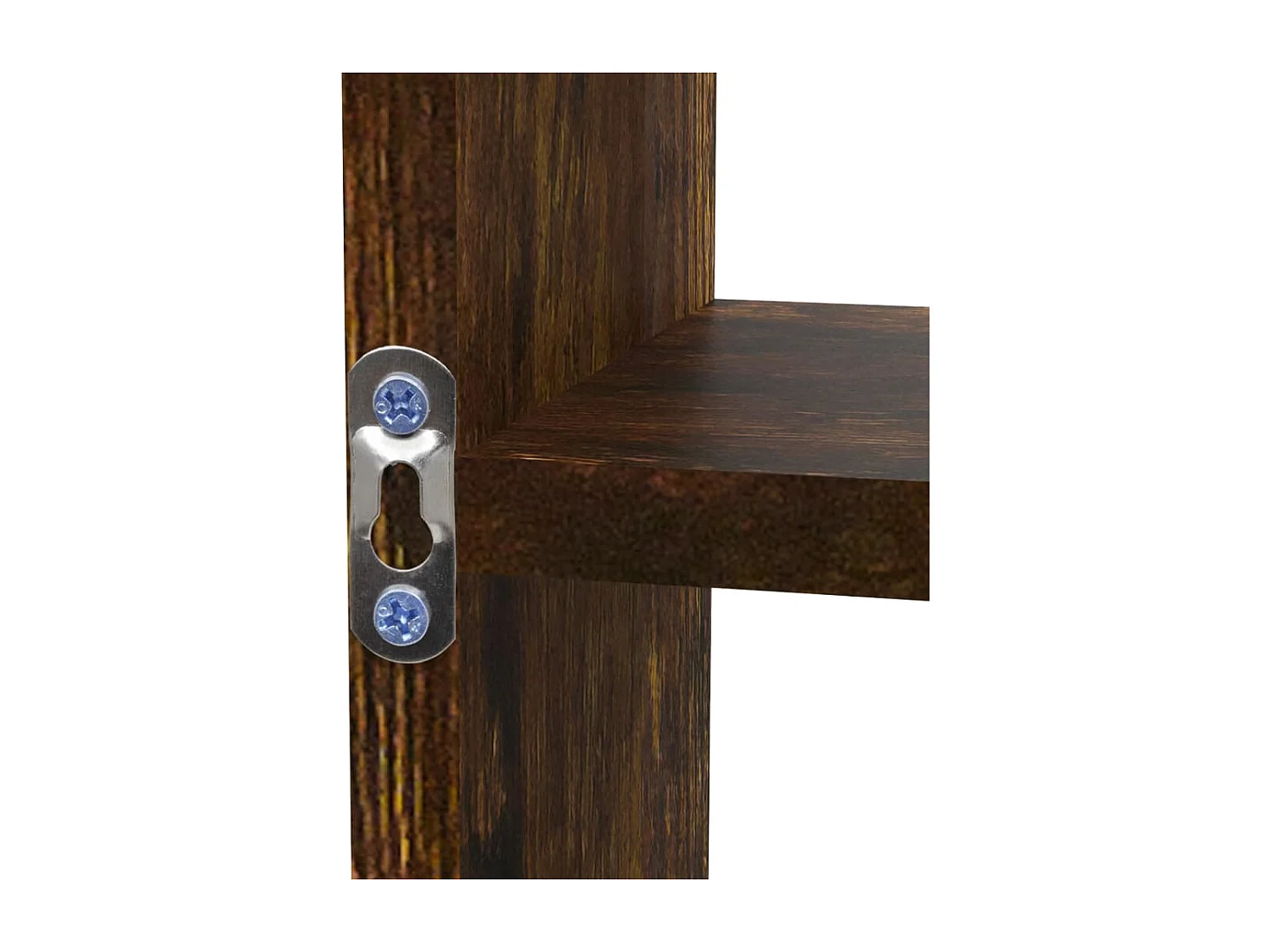 Estantería de pared con 8 compartimentos roble ahumado