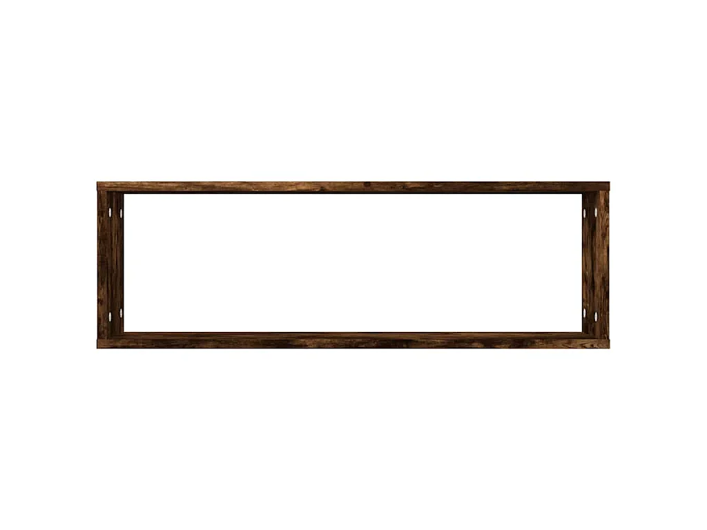 Wandregale 2 Stk. Räuchereiche 80x15x26,5 cm Holzwerkstoff